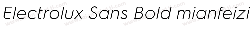 Electrolux Sans Bold mianfeizitico字体转换